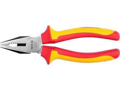 Плоскогубцы комбинированные диэл., 180мм, Cr-V (YT-21152) YATO