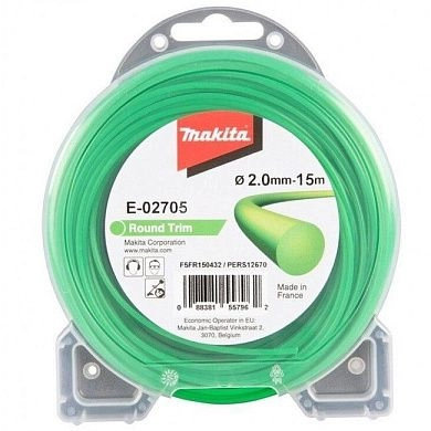 Леска триммерная 2 мм х 15 м (круглая) (E-02705) MAKITA