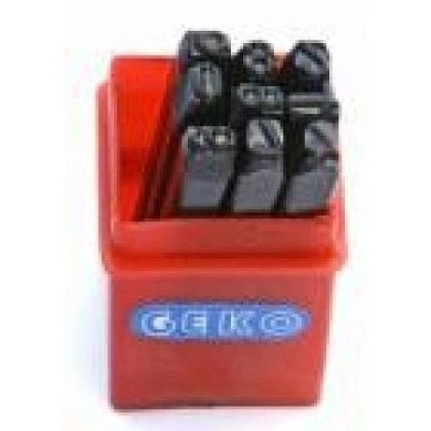 Клейма цифровые арабские, шрифт 8мм, 9шт. (G01811) GEKO