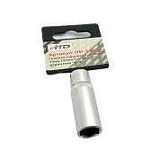 Головка торцевая 1/4" 6гр. 13мм L50мм CrV на держателе (HD-1424P) H-D