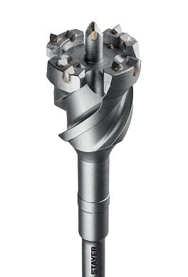 Бур проломный SDS-max 80х500х600 мм "HERCULES-4Х" (29319-80-600) STAYER