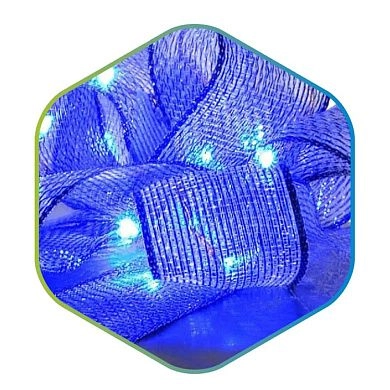 Гирлянда светодиодная (IP20 2хАА 2м Лента синяя) FL-BT20L3V-B-6652 ETP