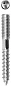 Шпилька сантехническая шестигранник Torx 25 М8x90 оцинкованная 900шт. (37870-08-090-900) ЗУБР фото2