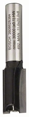 Фреза пазовая 11,00*20.0/8мм 2лезвия, (2.608.628.384) BOSCH