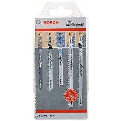 Набор пилок для лобзика MultiMaterial (15шт), (2.607.011.438) BOSCH