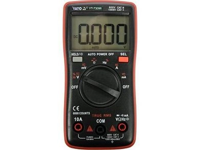 Мультиметр цифровой 0-750 В + True RMS (YT-73096) YATO