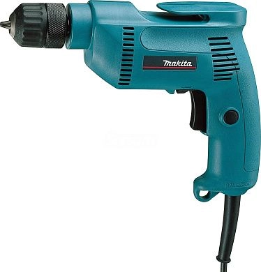 Дрель 6408 (530 Вт, до 10 мм в мет., 1 скор., патрон БЗП, кор.) MAKITA