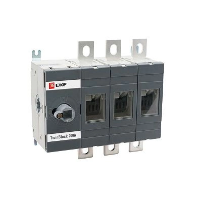Рубильник  без рукоятки управления TwinBlock 3P (200А 380В IP30) tb-s-200-3p EKF PROxima