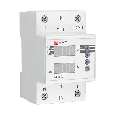 Реле напряжения и тока с дисплеем MRVA 40A (230В 40А 1NO) EKF PROxima