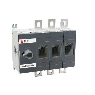 Рубильник  без рукоятки управления TwinBlock 3P (315А 380В IP30) tb-s-315-3p EKF PROxima