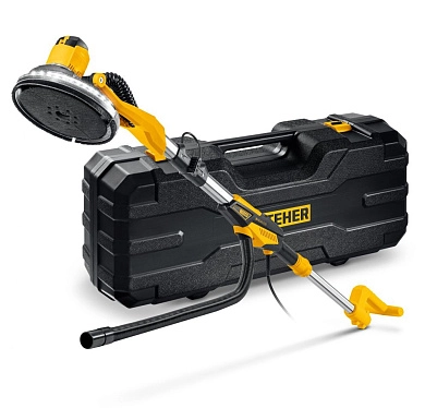 Шлифмашина для стен и потолков (жираф) DWB-500 (500В, диск 225мм/8 отв., кейс) STEHER