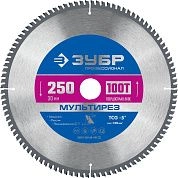 Диск пильный 250х30х2.8х100Т по алюминию "Мультирез" (36907-250-30-100_z01) ЗУБР