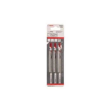 Пилка для лобзика 3шт. T302H CleanPVC, (2.608.667.447) BOSCH
