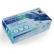 Перчатки латексные прочные High Risk (26 гр), синие, M, 50 шт. (14261) А.Д.М.