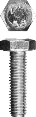 Болт шестигранный M10x35 ГОСТ 7798/DIN 931 кл.пр. 5,8 оцинк. 5 кг (303080-10-035) ЗУБР