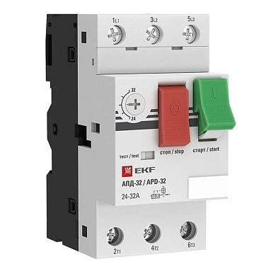 Автомат пуска двигателя АПД-32 (6-10А IP20 трехполюсный) apd2-6-10 EKF PROxima