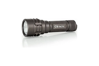 Фонарь ЯРКИЙ ЛУЧ G16 TACTIC Luminus SST-40 5000K, 5реж,  IPX8, акк 18650 3200mAh с встр. ЗУ