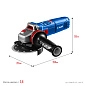 Угловая шлифмашина УШМ-П125-1105 Э (1100 Вт, круг 125х22 мм, регул. обор., кор.) ЗУБР фото4