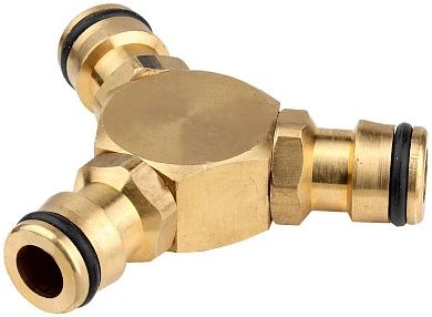 Тройник садовый латунный для шлангов 1/2" (8-426139_z01) Grinda