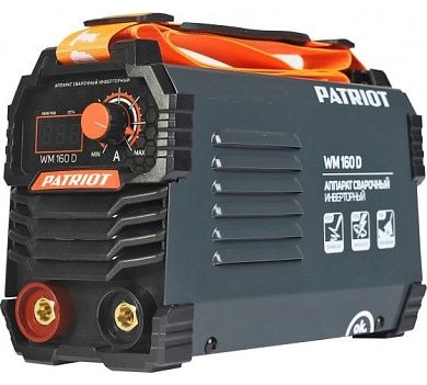 Инвертор сварочный WM160D (MMA 6,8 кВт 220В 20-160А ПВ70% КПД80%) PATRIOT / OPTIMA