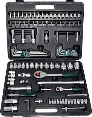 Набор инструмента автомобильного (1/2", 1/4"), 6гр., 108пр. (41081-5) FORCE