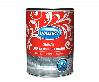 Эмаль для бетонных полов «РАСЦВЕТ» золотисто-коричневая 0.9 кг
