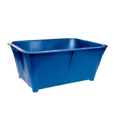 Ящик пластмассовый хозяйственный с ручками 40л синий БЗПИ