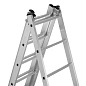 Лестница алюмин., 3х12 ступ, трехсекц., 5600мм, слож.3390х445х175мм, (97822) СИБРТЕХ фото6