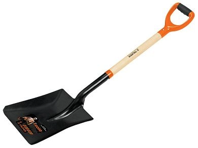 Лопата совковая прямоуг., деревянный черенок,, PCS-4P, 34*26*105см (17202) TRUPER