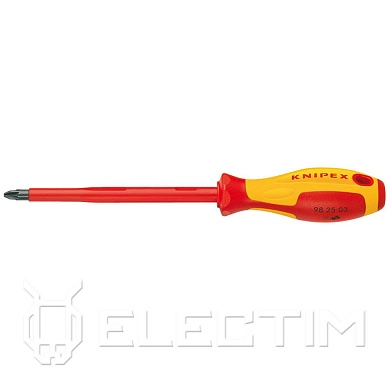 Отвертка " * ", PZ1, диэл., длина стержня 80мм, 187мм (982501) KNIPEX
