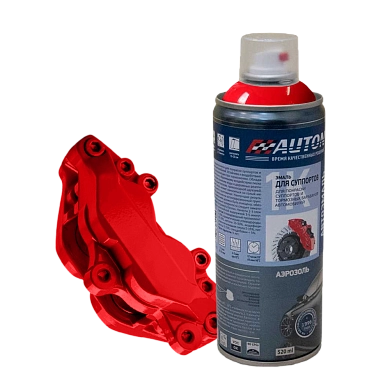 Эмаль для суппортов - Красная - аэр. 520мл (ATN-A07646) AUTON