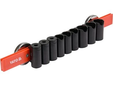 Держатель магнитный для инструментов, 9 отв. (YT-08354) YATO