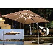 Зонт садовый 300х300см. (хаки) с подсветкой (HD-8004-300300K) H-D