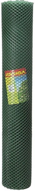 Решетка садовая Grinda, цвет хаки, 1,63х15 м, ячейка 18х18 мм