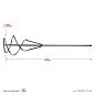 Насадка-миксер для смесей d=100мм, l=450мм, 6гр.хвост., для ПГС (06048-10-45) СИБИН фото4