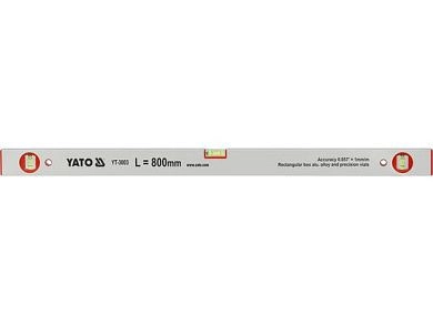 Уровень строительный, 800мм 3 гл., толщ. 1,5мм, быт. (YT-3003) YATO