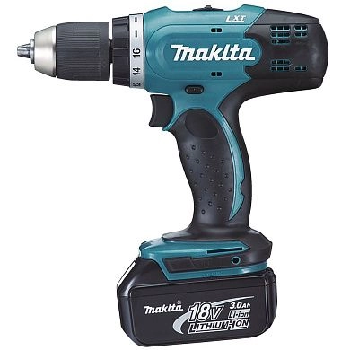 Дрель-шуруповерт аккум. DDF 453 SYX4 (18.0 В, 2 акк. х 1.5 А/ч Li-Ion, 42 Нм, кор.) MAKITA