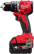 Дрель-шуруповерт ударная аккум. M18 BLPDRC-402C (18.0 В, 2 акк. х 4.0 А/ч, 60.5 Нм, кейс) Milwaukee