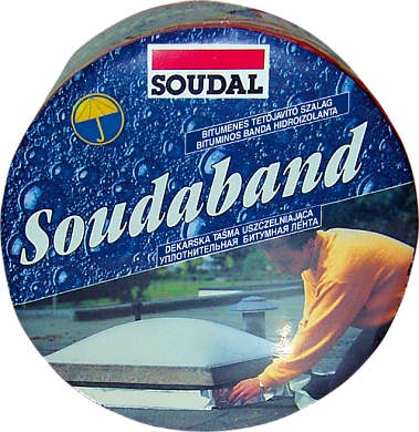 Лента монтажная самоклеящаяся кровельная 75мм/10м Soudaband ALU