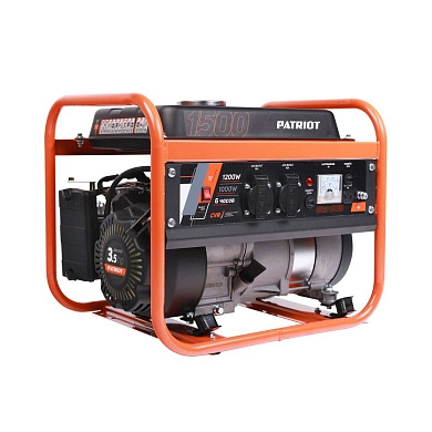 Генератор бензиновый GRS 1500 (1,2 кВт 220В 6,0л розетка 2х220/12В) PATRIOT / OPTIMA