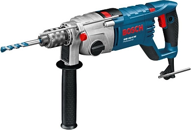 Дрель ударная GSB 162-2 RE (1500 Вт, до 82 мм в бет., 2 скор., патрон ЗВП, чем.)(0 601 18B 000) BOSCH