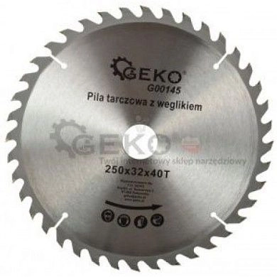 Диск пильный 250х32х40T по дереву (G00145) GEKO