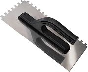 Гладилка нерж. зубчат. 130х280мм, зуб 10мм, пласт. рук. РБ