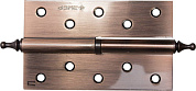 Петля дверная разъемная "ЭКСПЕРТ", 1 подшипник, цвет ст. медь (AC), правая, с крепежом, 125х75х2,5мм, 2 шт (37605-125-6R) ЗУБР