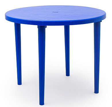 Стол круглый 900*710мм синий (130-0022) СПГ