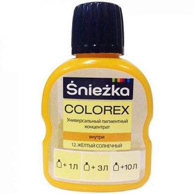 Краситель Colorex Sniezka №13 жёлтый, 0.10л