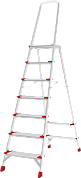 Лестница-стремянка алюм. с дугой и складн. площадкой NV3137 (7 ступ. 153/222см, 9.4кг) Новая высота