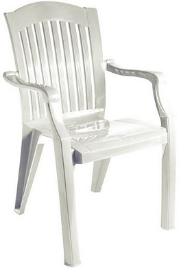 Кресло №7 "Премиум-1" 560*450*900мм белый (110-0010) СПГ