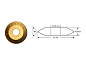 Колесо режущее для плиткореза PROFI GOLD, 22 мм (10.980.25) Kaufmann фото2