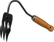 Грабли-рыхлитель "PROLine" 3-хзубые с деревянной ручкой, , 120х86х265мм (421514) GRINDA